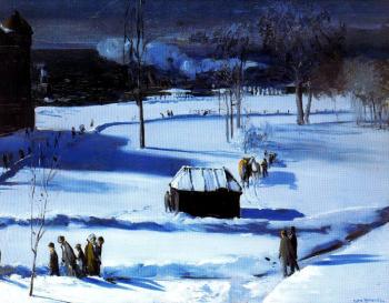 George Wesley Bellows : Blue Snow The Battery